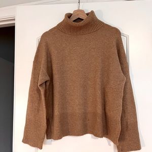 JCrew Camel Turtleneck Sweater